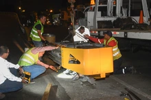 Acciones que recuperan a Cali: Alcaldía instaló dos amortiguadores de impacto para garantizar la seguridad vial