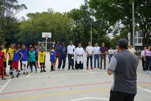 Secretaría del Deporte y la Recreación entregó cancha múltiple a los  habitantes del barrio Olímpico
