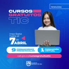 Inscripciones abiertas a cursos gratuitos TIC con la Alcaldía de Cali