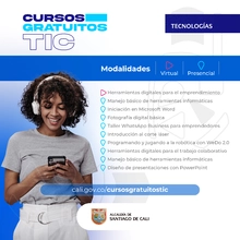Inscripciones abiertas a cursos gratuitos TIC con la Alcaldía de Cali