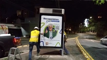 El equipo operativo de la EDRU E.I.C.E. garantiza el mantenimiento de mobiliario urbano en Cali