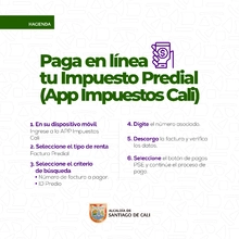 Paso a paso para el pago del Impuesto Predial Unificado en línea a través de la Aplicación Impuestos 