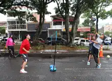  La lluvia, un especial regalo para la Tierra, durante el día de su conmemoración en la Ciclovida de Cali