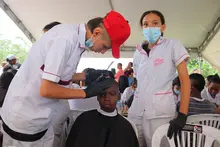 Llano Verde recibió al alcalde Alejandro Eder y a su gabinete en la Feria  de Servicios organizada por la Administración Distrital