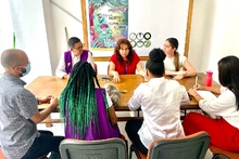 Angela María Penagos, directora de la CEPAL Colombia, visitó Cali para conocer el Sistema de Cuidado Distrital CuidArte