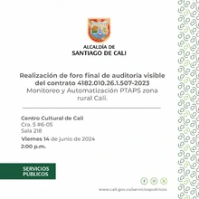 Foro final de auditorías visibles al contrato No 507-2023