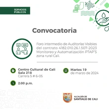 Foro de auditorías visibles al contrato No 507-2024