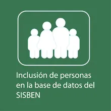 Inclusión de personas en la base de datos del SISBEN