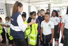 Estudiantes de la institución educativa Eva Riascos Plata se certificaron como Patrulleros Escolares