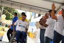 Los ‘ídolos’ se presentaron en sociedad y animaron la jornada en la estación Panamericana de la Ciclovida