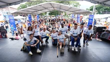 Los ‘ídolos’ se presentaron en sociedad y animaron la jornada en la estación Panamericana de la Ciclovida