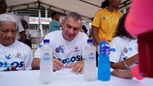 Los ‘ídolos’ se presentaron en sociedad y animaron la jornada en la estación Panamericana de la Ciclovida