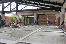 Así avanza la construcción del restaurante escolar de la sede educativa República de Francia