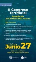 Todo listo para el ‘Segundo Congreso Territorial: Apropiando el Control Fiscal Interno’