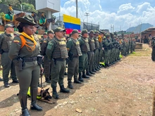 Llegan los primeros policías que reforzarán la seguridad en Cali para la COP16
