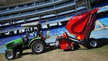 Con maquinaria FIFA, la gramilla del estadio Pascual Guerrero se transforma para la Copa Mundial Sub-20 Femenina