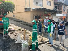 La renovada imagen del barrio Cortijo tras un masivo operativo de limpieza en un punto crítico de basuras