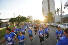 La Carrera 4.2K Híbrida puso a madrugar a los caleños con la  bella panorámica de las Tres Cruces