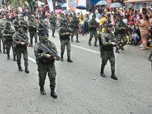 Más de 50 agentes de tránsito garantizaron la movilidad durante el  desfile militar del 20 de julio