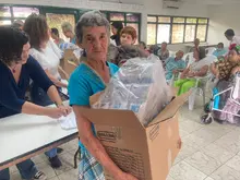 Cuidando a quienes nos cuidaron: entrega de más de 200 kits de aseo en el Hospital Geriátrico de San Miguel