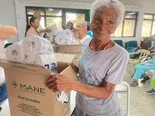 Cuidando a quienes nos cuidaron: entrega de más de 200 kits de aseo en el Hospital Geriátrico de San Miguel