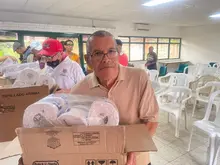 Cuidando a quienes nos cuidaron: entrega de más de 200 kits de aseo en el Hospital Geriátrico de San Miguel