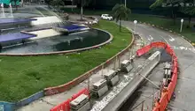 La restauración del puente contiguo al Club Colombia debe realizarse en tiempo récord y con todas las garantías 