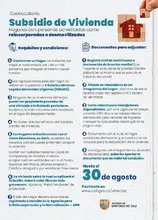 Volante Convocatoria para adquisición de Subsidio de Vivienda nueva o usada para desmovilizados - 02