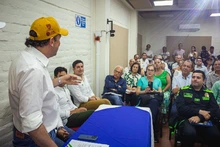 Trabajar de la mano con la administración del alcalde Eder  es el compromiso de la comuna 22