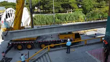 Se ejecutaron maniobras de ingeniería civil en el puente contiguo al Club Colombia durante este fin de semana