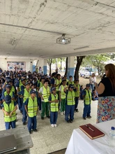 24 nuevos ‘patrulleritos escolares’ de la Institución Educativa General Santander están listos para promover la seguridad vial en Cali