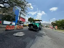 Comenzó el arreglo a las vías aledañas al estadio Pascual Guerrero; alcaldía de Alejandro Eder las dejará ¡1A! 