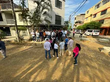 Alcalde Eder solucionó problemática en las vías de Santa Mónica Popular que llevaba más de 7 años y dio fecha para iniciar su pavimentación