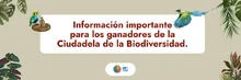 Informacion para ganadores de Biodiversidad