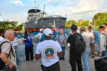 Integrantes del Observatorio Ciudadano de Transparencia Parque Pacífico  recorrieron el proyecto para conocer sus avances