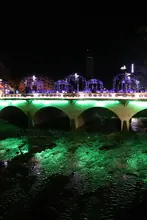La ‘sucursal del cielo’ se ilumina de verde en homenaje a la COP16
