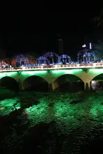 La ‘sucursal del cielo’ se ilumina de verde en homenaje a la COP16