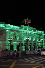 La ‘sucursal del cielo’ se ilumina de verde en homenaje a la COP16
