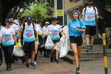 Más de 300 caleños le apostaron al deporte y al medio ambiente en el  ‘Plogging: Corriendo por un Mundo de Bienestar’