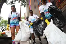 Más de 300 caleños le apostaron al deporte y al medio ambiente en el  ‘Plogging: Corriendo por un Mundo de Bienestar’