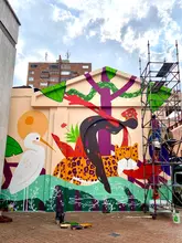En el marco de la COP16, el Teatro Municipal inaugura un mural que refleja la Cultura y Biodiversidad del Pacífico