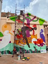 En el marco de la COP16, el Teatro Municipal inaugura un mural que refleja la Cultura y Biodiversidad del Pacífico