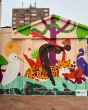 En el marco de la COP16, el Teatro Municipal inaugura un mural que refleja la Cultura y Biodiversidad del Pacífico