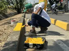 Cali florece: ‘Promotores Mi Cali Bella’ inician jornada de embellecimiento en la calle 13 entre carreras 50 y 56