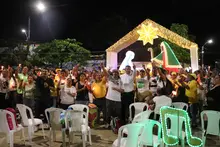 Inician las novenas y shows de gestores culturales en el marco del Alumbrado Navideño de 2024 ‘Cali le canta a la Navidad’ 