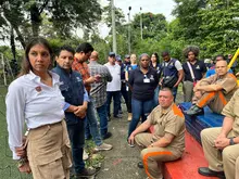 20 reclusos de Villahermosa embellecieron a Cali durante jornada de resocialización