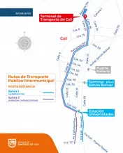 Conozca los cambios en las rutas intermunicipales que conectan a Cali con Jamundí, Puerto Tejada, Villa Rica, Santander de Quilichao y Popayán
