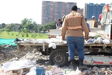 Estación de Transferencia de la Av. Simón Bolívar con Carrera 50 sigue libre de escombros