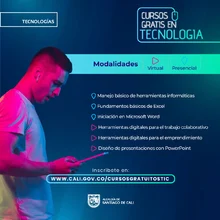 Alcaldía ofrece cursos gratis en tecnologías para todos los ciudadanos desde los ocho años de edad