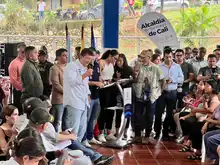 Las fuerzas vivas de la Comuna 20 deben definir proyectos para su desarrollo físico y social: alcalde Eder convocó a una mesa de trabajo